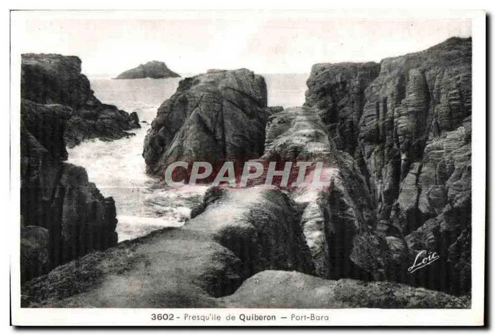 Presqu'île di Quiberon — Port-Bara — Edizione Misery — Rennes - Recto