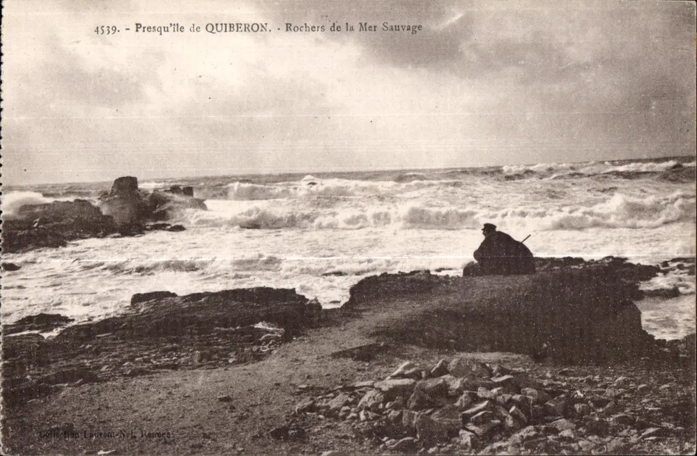 Presqu'île de Quiberon — Rochers de la Mer Sauvage — Collection Laurent-Nel Remaet, n° 4539 - Vorderseite