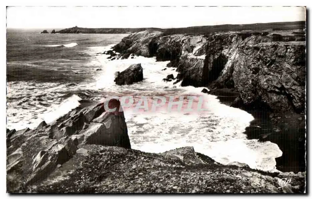Quiberon - Wellen an der La Roche Sanglante — Réal-Photo, Nr. 182 - Vorderseite