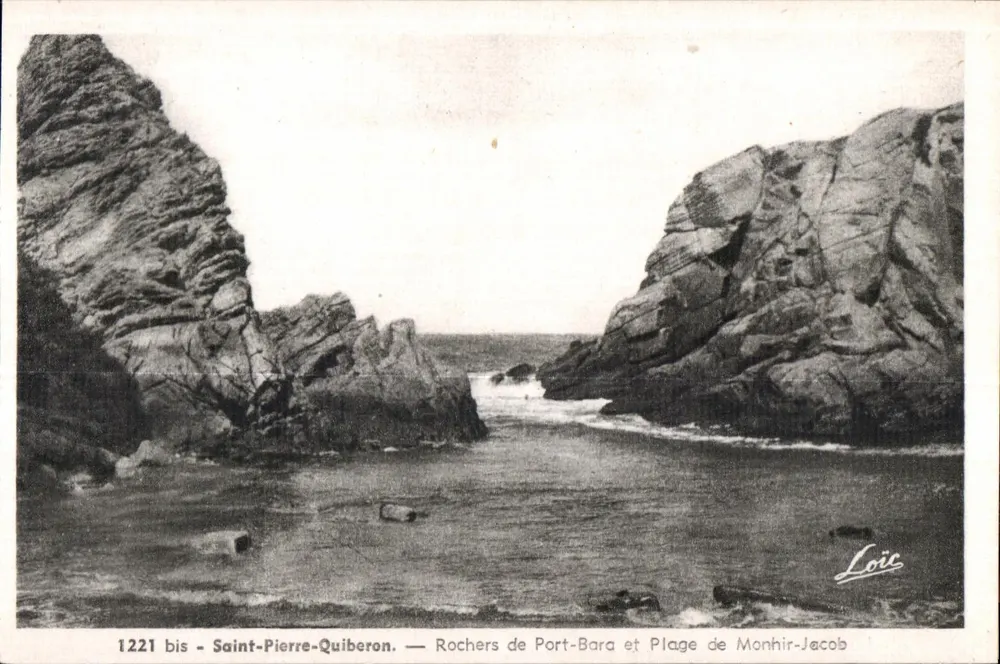 Saint-Pierre-Quiberon — Rochers de Port-Bara und Plage de Monhir-Jacob — Loir - Vorderseite