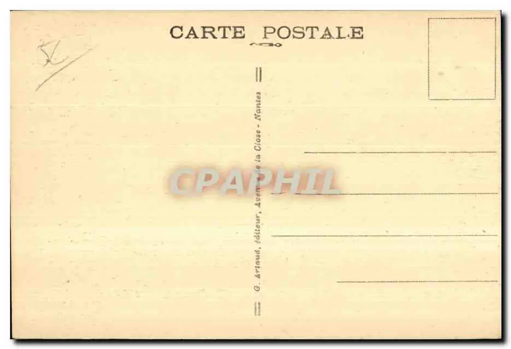 Quiberon — Die Felsenpassagen von Port Pigeon — G. Artouaud, Nantes, n°35 - Rückseite