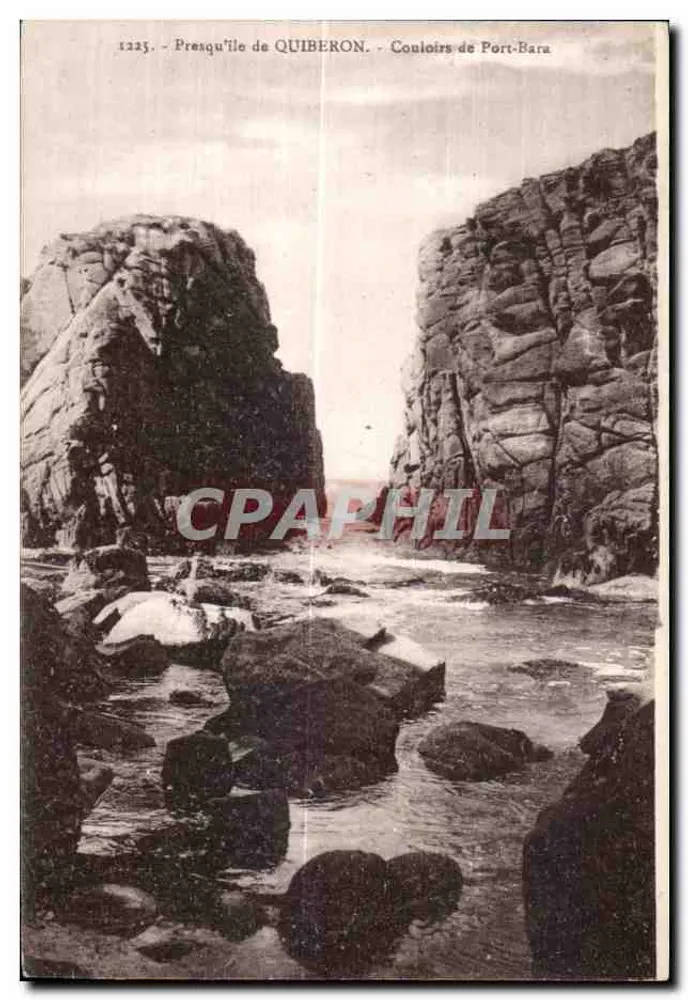 Presqu'île de Quiberon — Couloirs de Port-Bara — n° 1225 - Vorderseite