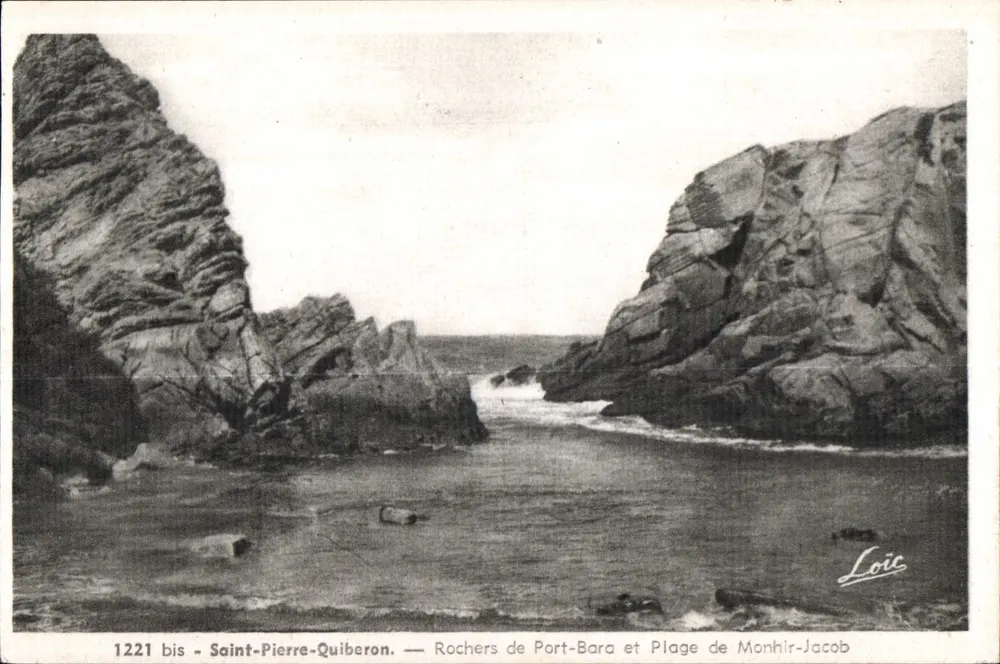Saint-Pierre-Quiberon — Felsen von Port-Bara und Strände von Monhir-Jacob — Loïc - Vorderseite