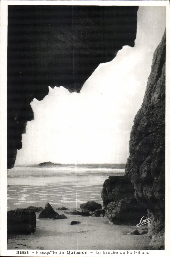 Halbinsel Quiberon — La Brèche de Port-Blanc — Verlag Loïc, Nr. 3651 - Vorderseite
