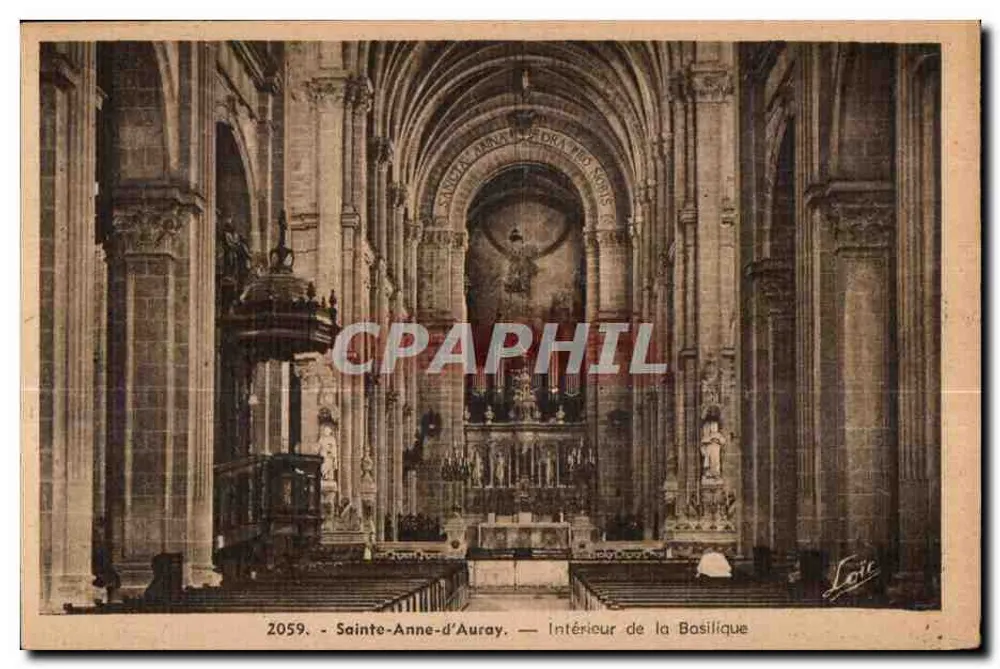 Sainte-Anne-d'Auray — Innenansicht der Basilika — Edition Mestry Rennes - Vorderseite
