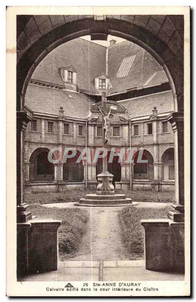 Ste-Anne d'Auray — Calvaire errichtet in der Hofe des Klosters — Verleger: RB, n° 26 - Vorderseite