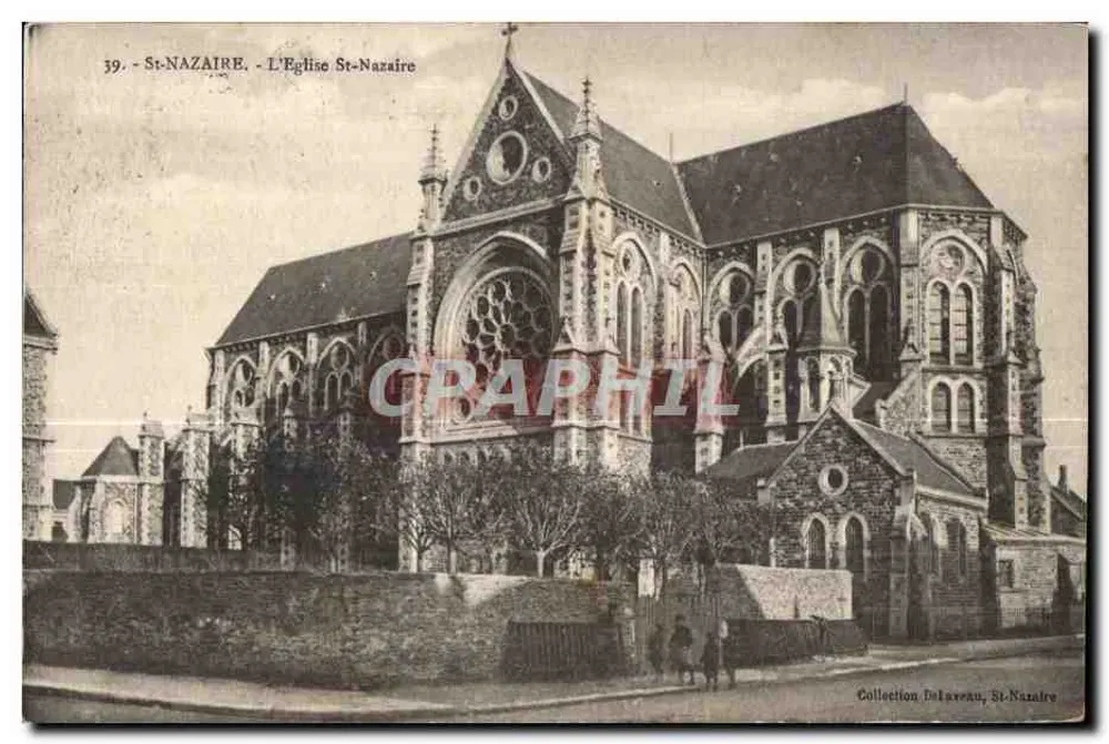 St-NAZAIRE - Die Kirche St-Nazaire — Sammlung Delareau - Vorderseite