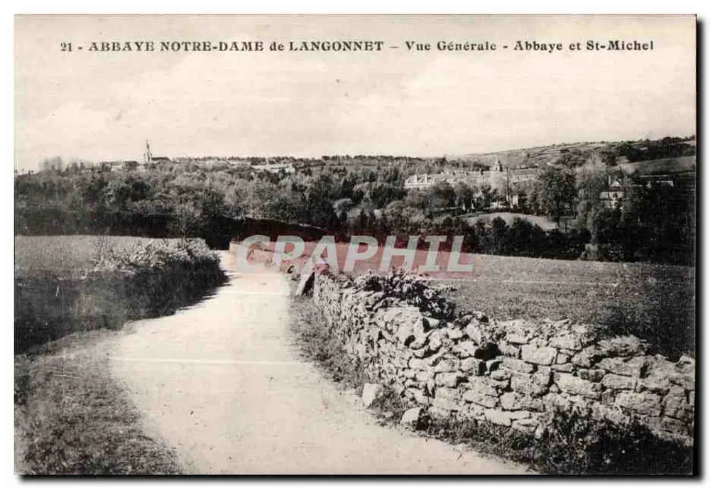 Abtei Notre-Dame de Langonnet — Allgemeiner Blick — Abtei und St-Michel - Vorderseite