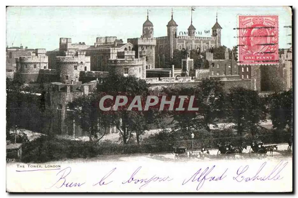 A Torre de Londres — vista panorâmica — editor T.W.D. - Frente