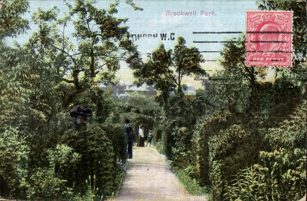 Brockwell Park — Londres — editor desconhecido, número de série não visível - Frente