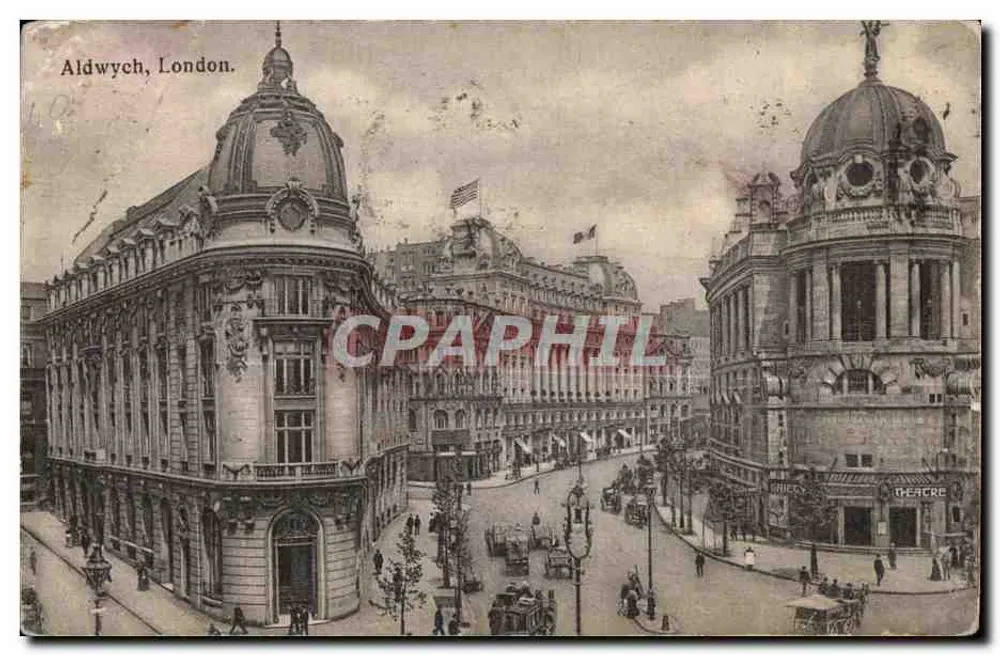 Aldwych, Londres — vista da rua com teatro — Selfridge & Co., Ltd. - Frente