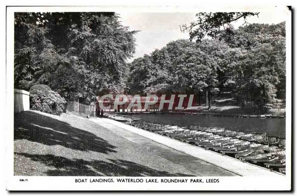 Boat Landings, Waterloo Lake, Roundhay Park, Leeds — Chadwick Views, n° GBL-71 - Vorderseite
