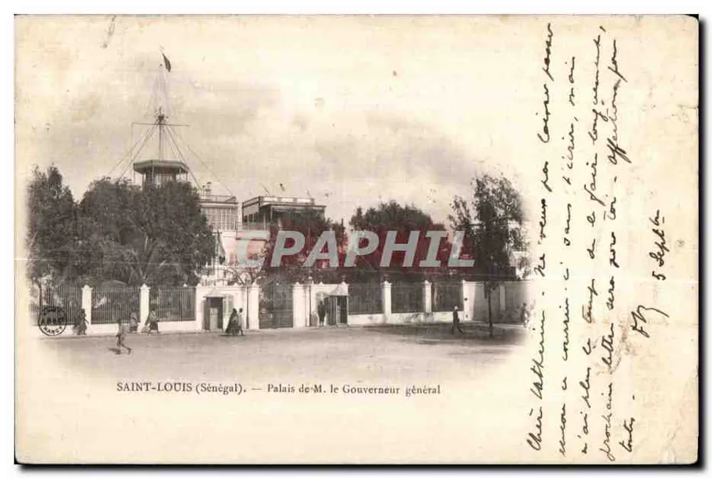 SAINT-LOUIS (Sénégal) — Palais des Herrschaftsbeamten — éditeur CPAPHIL - Vorderseite