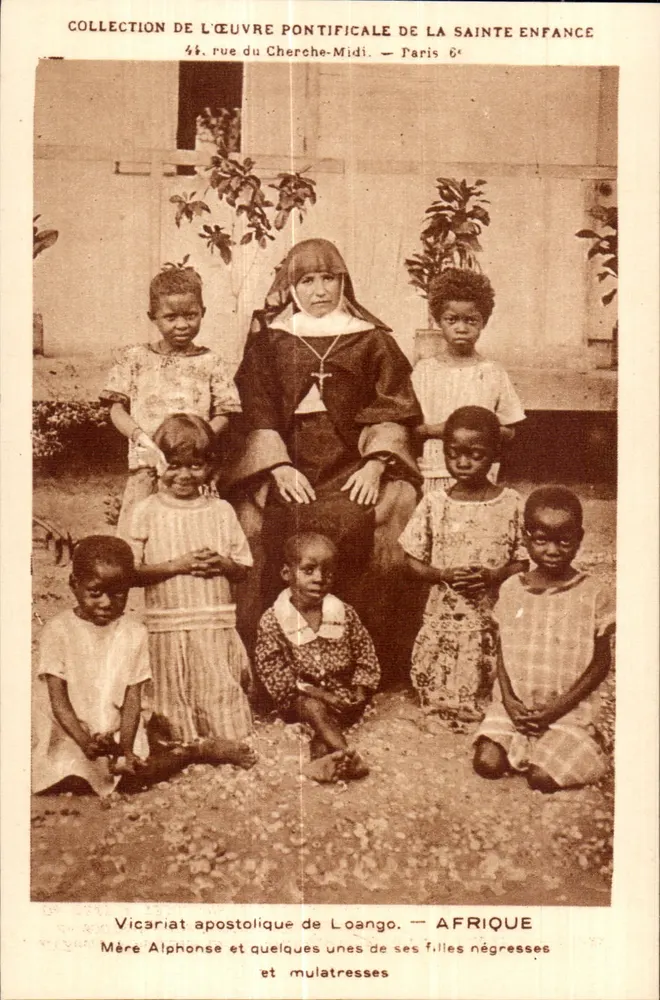 Apostolischer Vicariat von Loango — AFRICA — Mutter Alphonse und einige ihrer schwarzen und mulattischen Töchter — Sammlung der Pontifizialwerk der Heiligen Kindheit - Vorderseite
