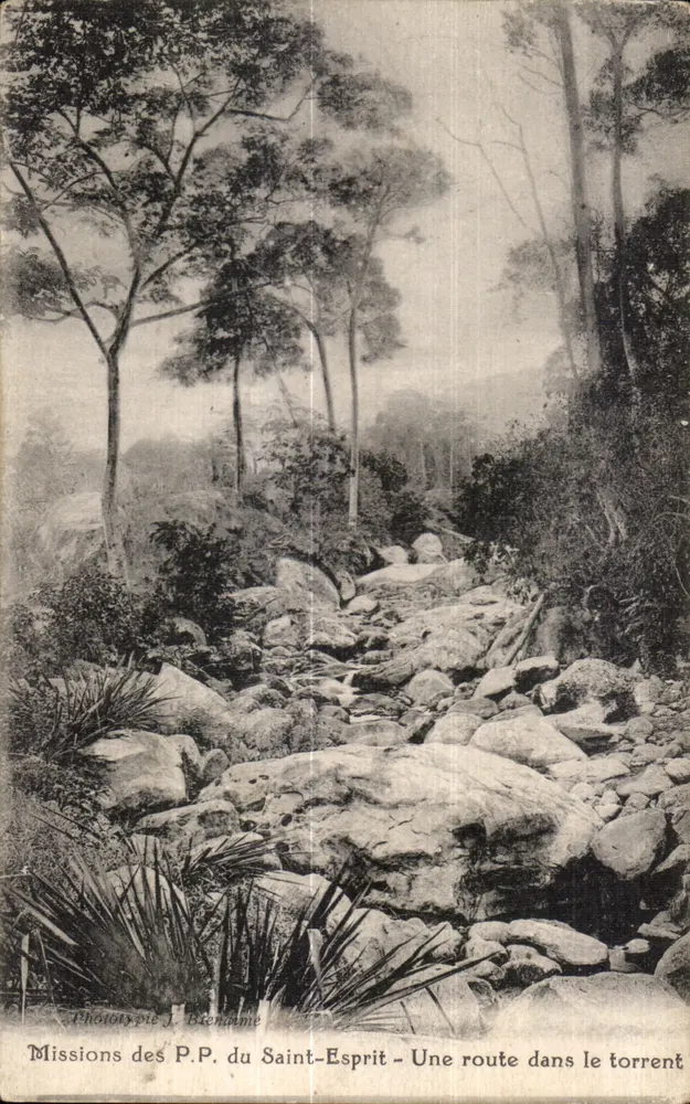 Missionen der P.P. des Heiligen Geistes — Ein Weg im Bach — Phototype J. Bronnime - Vorderseite