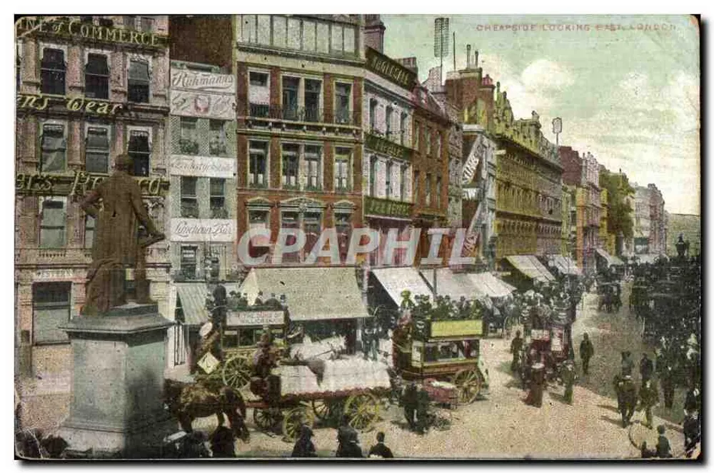 Cheapside, vista para leste, Londres — editor não identificado - Frente