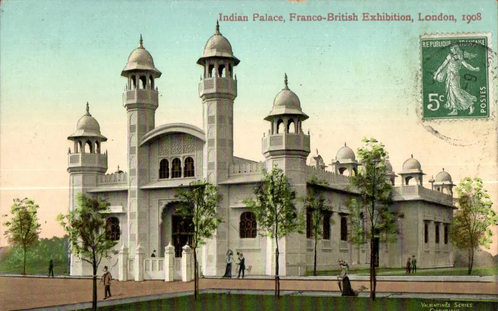 Indischer Palast, Französisch-Britische Ausstellung, London, 1908 — République Française, Serie Valentine's - Vorderseite
