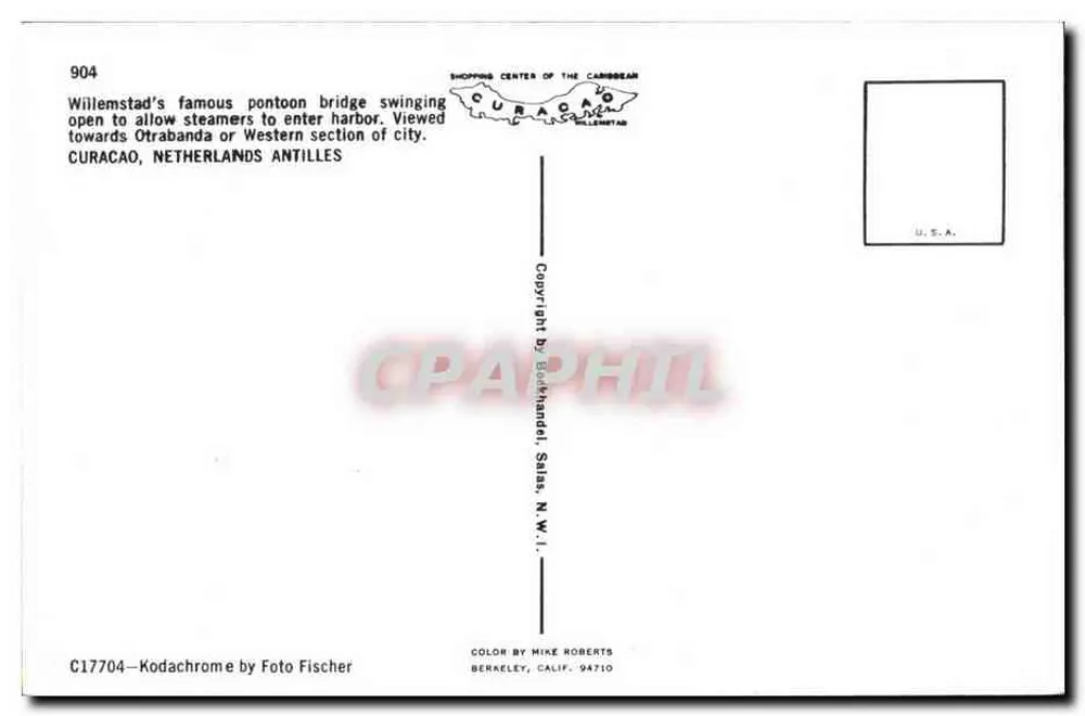 विलेमस्टाड — पॉन्टन पुल भाप जहाजों के लिए खुला — फोटो फिशर - पीछे