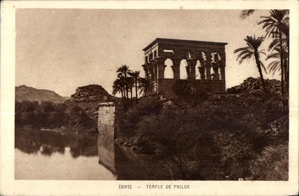 Egito — Templo de Philoé — Braun & Cie, Paris - Frente