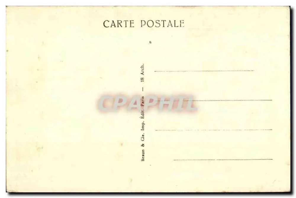 Egito — Templo de Philoé — Braun & Cie, Paris - Verso