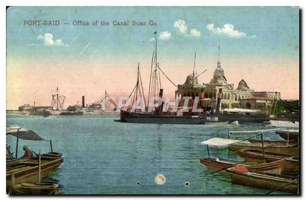 Port-Said — Büro der Suezkanal-Gesellschaft - Vorderseite