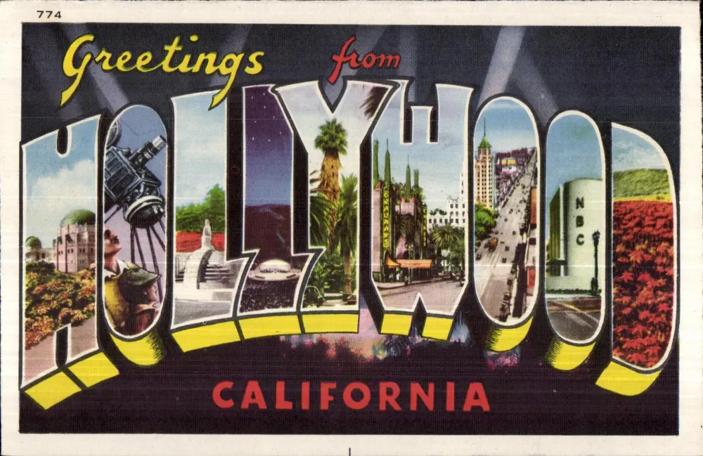 Hollywood — Greetings from Hollywood — Verlag nicht sichtbar, Seriennummer 774 - Vorderseite