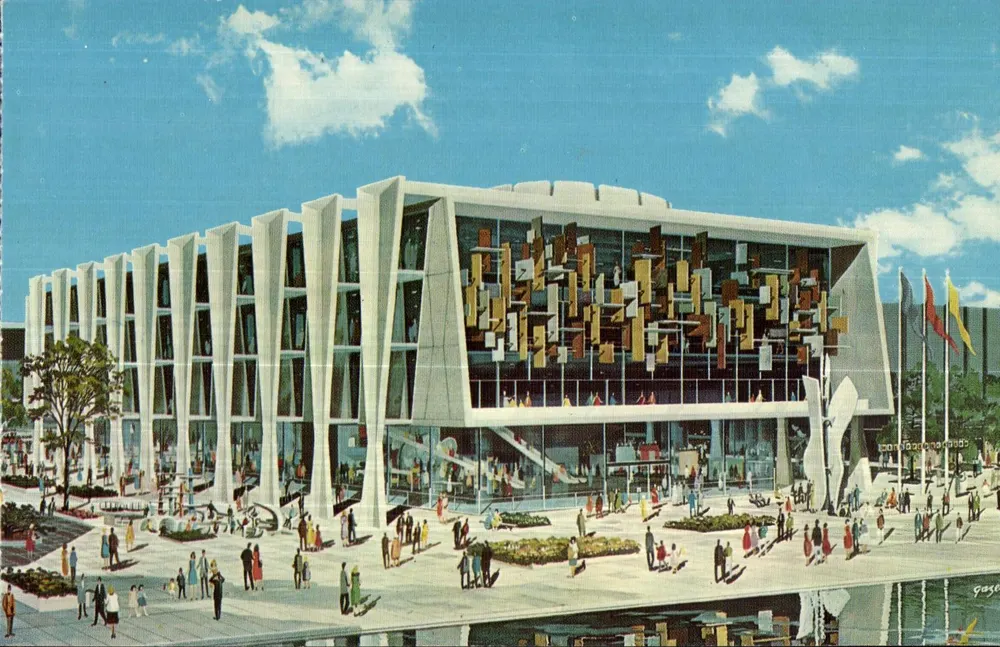 Der Bildungssaal — Weltmesse New York 1964-1965 — Verlag Unisphere - Vorderseite