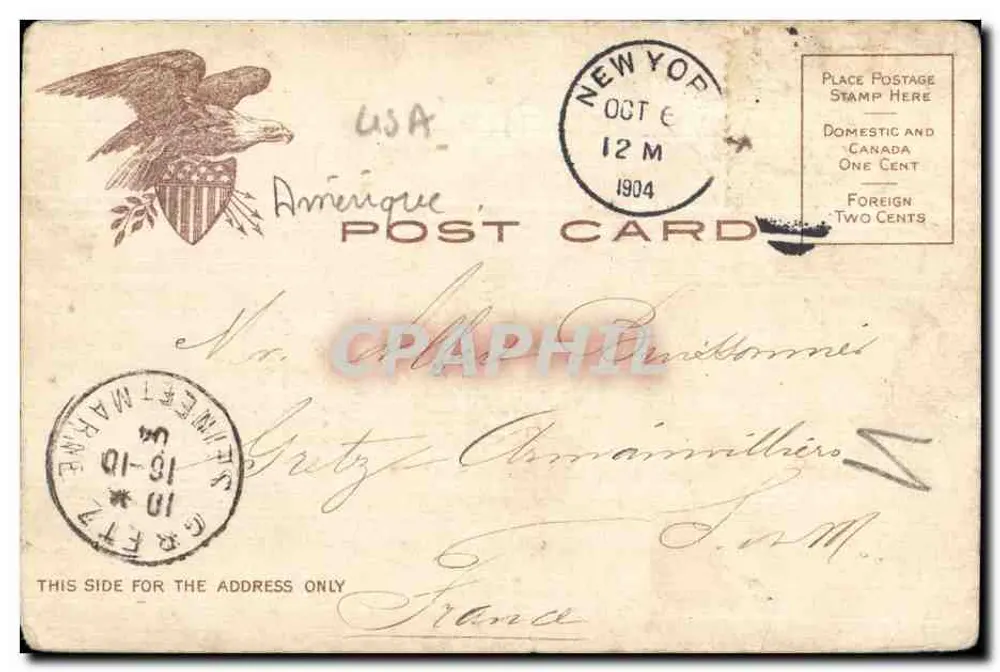 Nhà Hành chính, New York — Nhà xuất bản ILL. POST CARD CO., N.Y., số 266 - Mặt sau