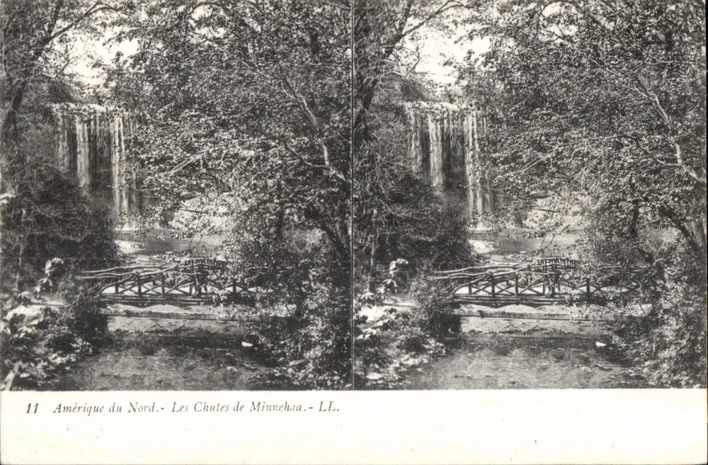 Nordamerika - Die Minnehaha-Wasserfälle - LL. - Nr. 11 - Vorderseite
