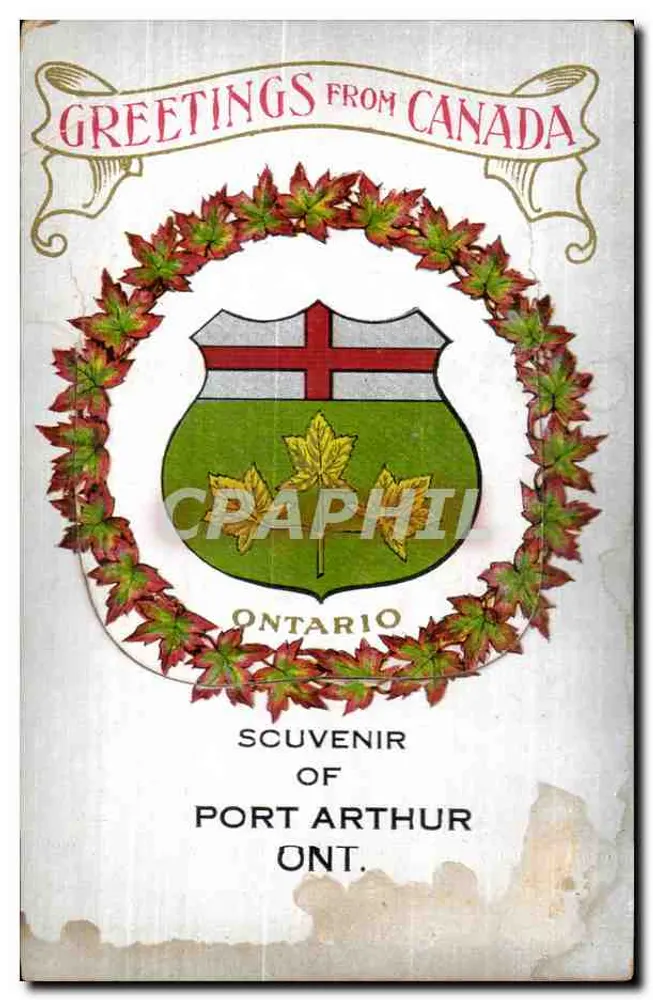 Port Arthur — Erinnerung an Port Arthur, Ontario — Valentine's Series - Vorderseite