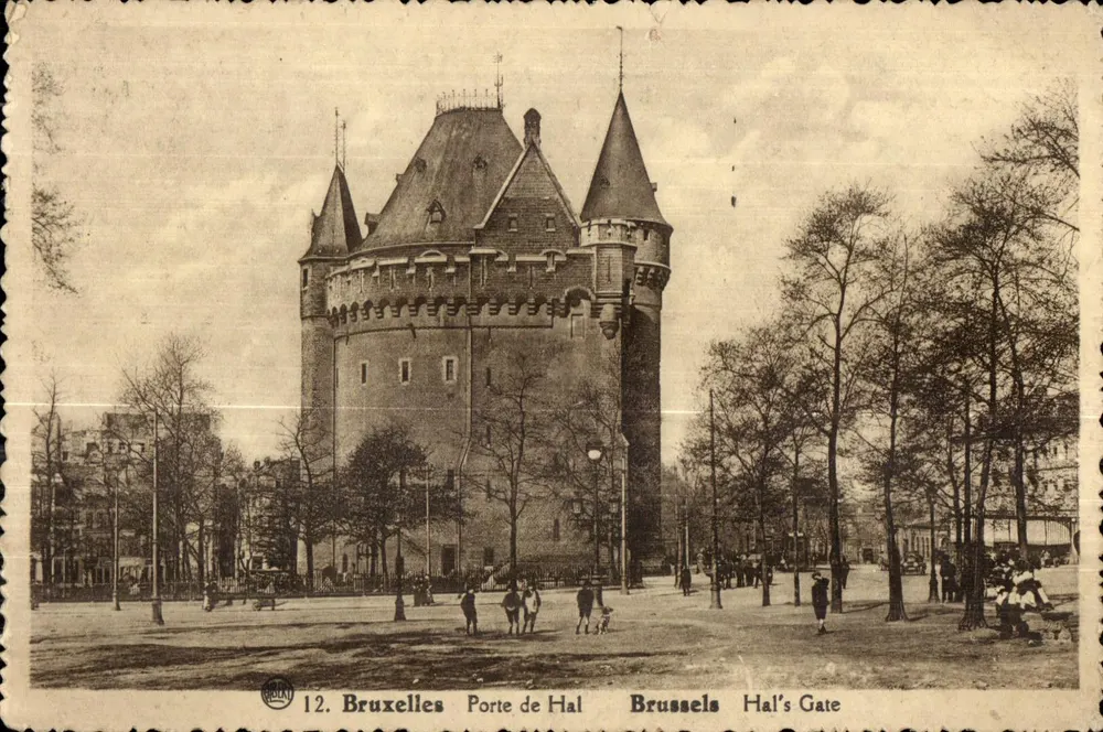Porte de Hal — Bruxelas — editor BRIGAT n°12 - Frente