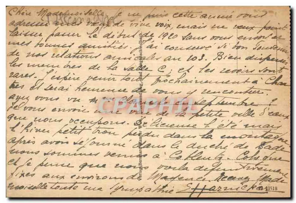 Bad Langenswalbach — Trinkhalle con Badehaus — editore Baumann, n° 40518 - Verso