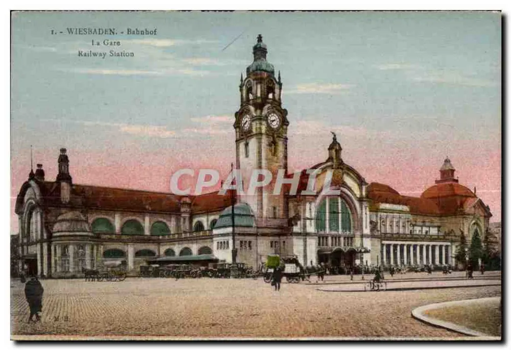 Wiesbaden - Bahnhof — M.B. Verlag - Vorderseite