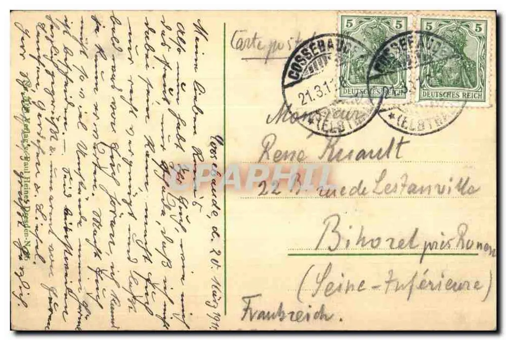 Dresden - Kgl. Zwinger — vista panorâmica — editor desconhecido, n° 45200 - Verso