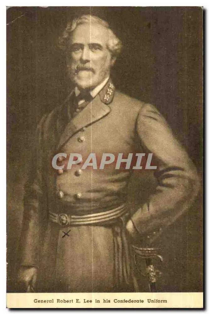 General Robert E. Lee in Uniform der Konföderierten — Verlag nicht sichtbar, Seriennummer nicht lesbar - Vorderseite