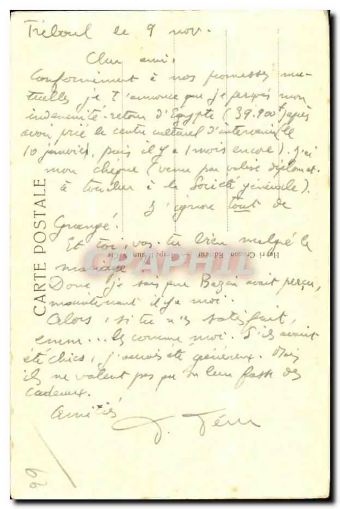 Camaret — Eines der Bohnenklumpen: Bern-Id — Serie 57 - Rückseite