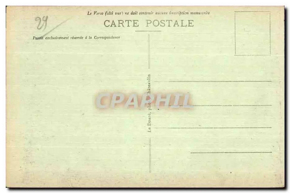 Camaret-sur-Mer — Der Löwe von Toulinguet — Verlag Le Doaré, Foto Châteaulin, Nr. 502 - Rückseite