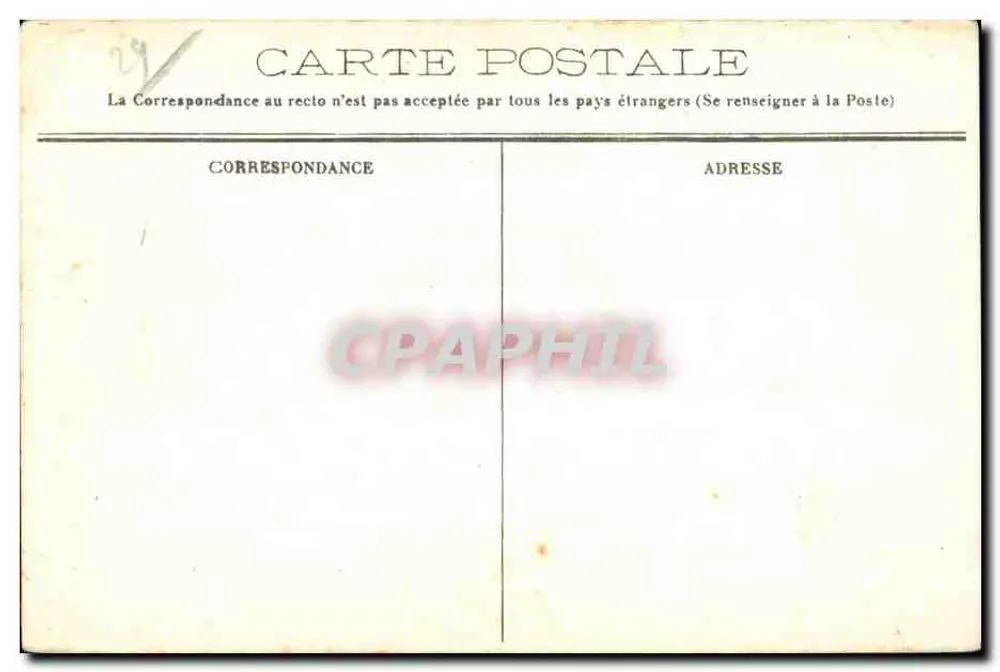 Camaret-sur-Mer (Finistère) — Ponta de Pen-Hir — Caminhos de Ferro do Estado - Verso