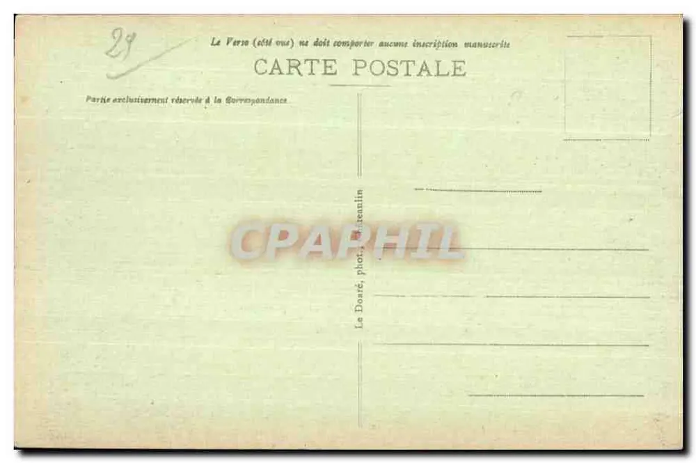Camaret-sur-Mer - Pointe de Penhir, Tas de Pois widziane z Sali Zielonej (Petit Dahouët, Penglaz, la Fourche i Bern-id) - Rewers