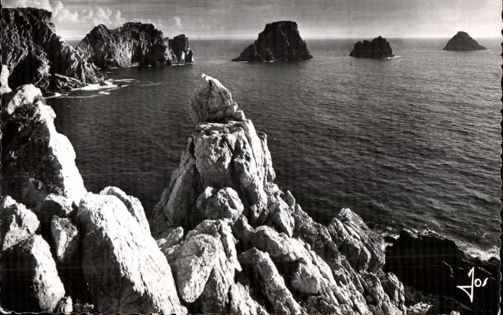 Ponta de Pen-Hir — os Montes de Feijão vistos da Sala Verde — Edições d'Arte JOS, Châteaulin - Frente