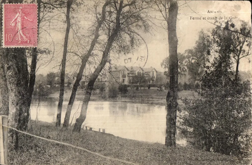 Fazenda e lago da Guère — Ancenis — B. Loubet, editor - Frente