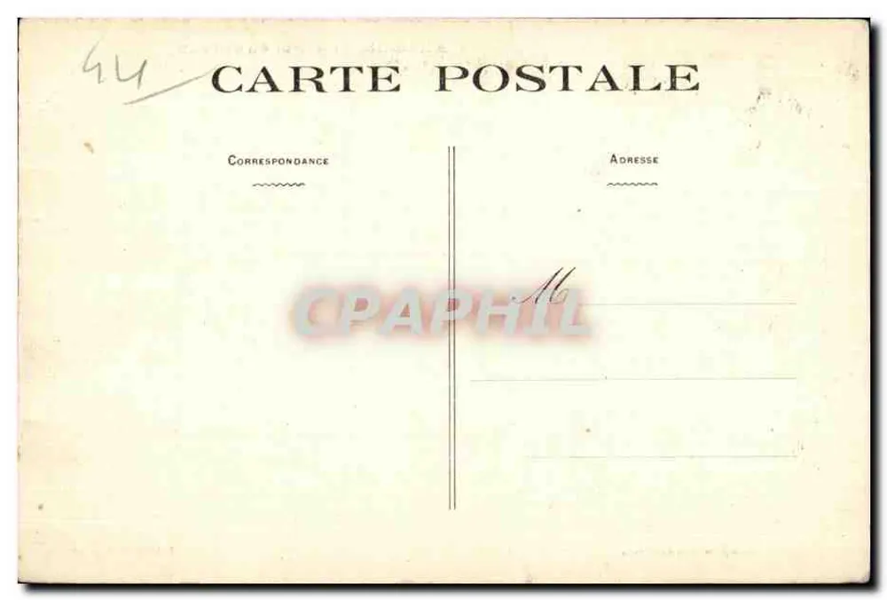 Ancenis — Interior do Castelo — Editor Vassellier, n° 44 - Verso
