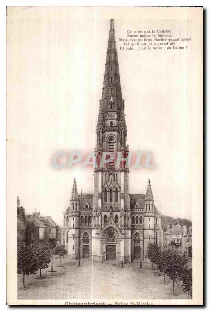 Châteaubriant — Igreja de São Nicolau - Frente