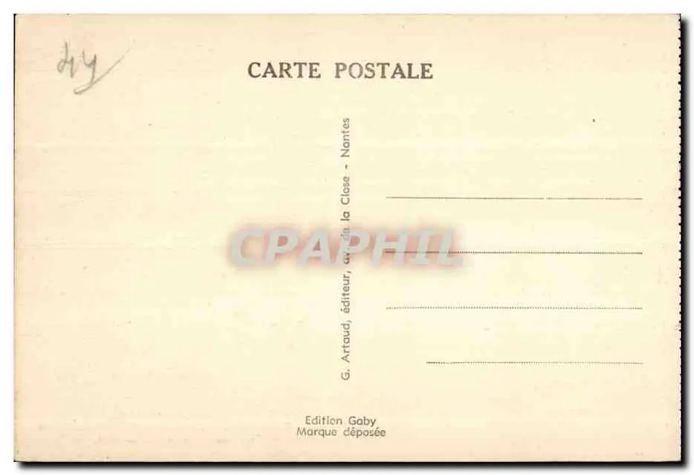 Châteaubriant (L-Inf.) — O Castelo, vista geral — Gaby - Verso