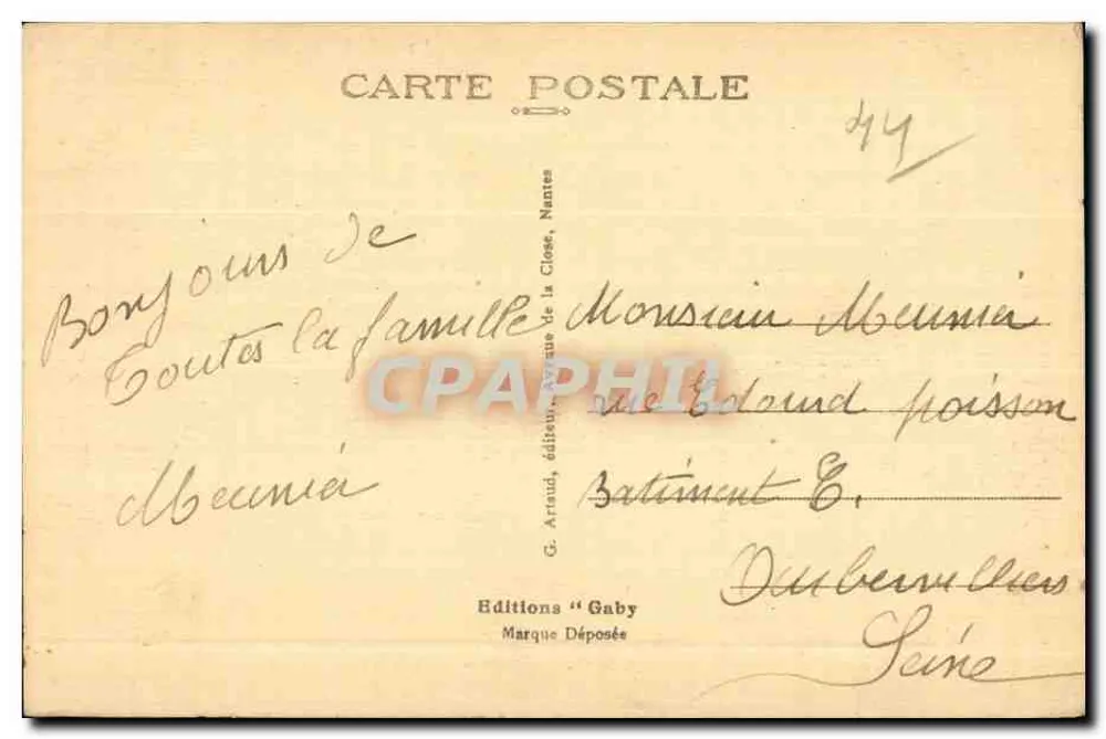 Châteaubriant (L.-Inf.) — Ruínas do Castelo-forte (século XI) — Edições Gaby - Verso