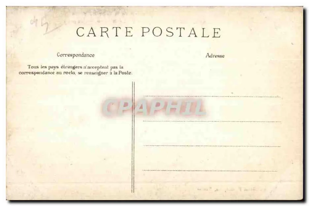 Châteaubriant — O Castelo, as Arcadas — E. L. D. n°445 - Verso