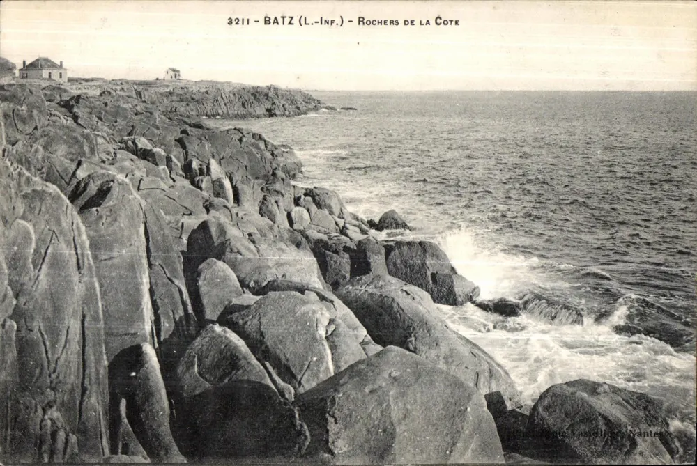 Batz (L.-Inf.) — Rochers de la Côte — Wydawca: Tanellyer, Vannes - Awers