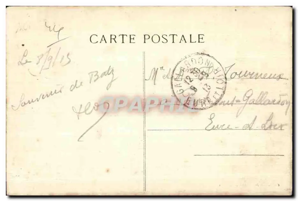 Batz (Loire-Inf.) — Rochers da Côte - Verso