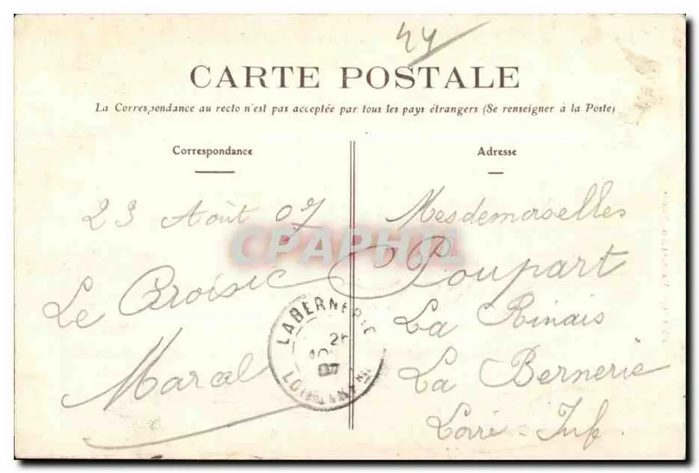 Bourg-de-Batz (L.-Inf.) — Um dia de tempestade — Foto Vessillien, N°1019 - Verso