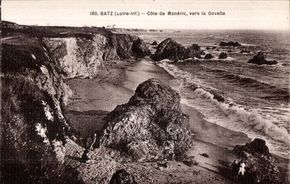 Batz (Loire-Inf.) — Costa de Manéric, perto da Goyvelle — F. Chapeau, Nantes - Frente